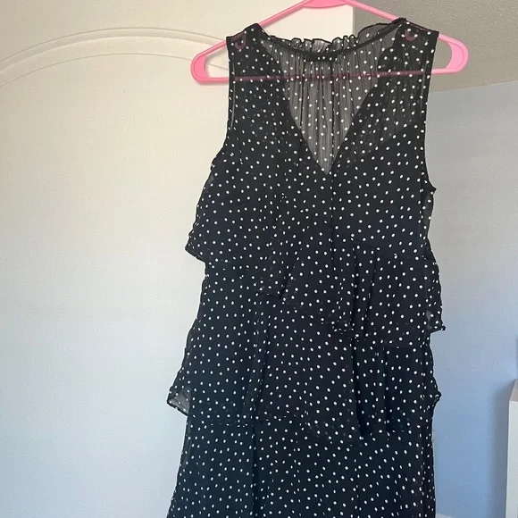 Mango Chiffon Polka Dot Dress Small Mango Chiffon Polka Dot Dress Small
